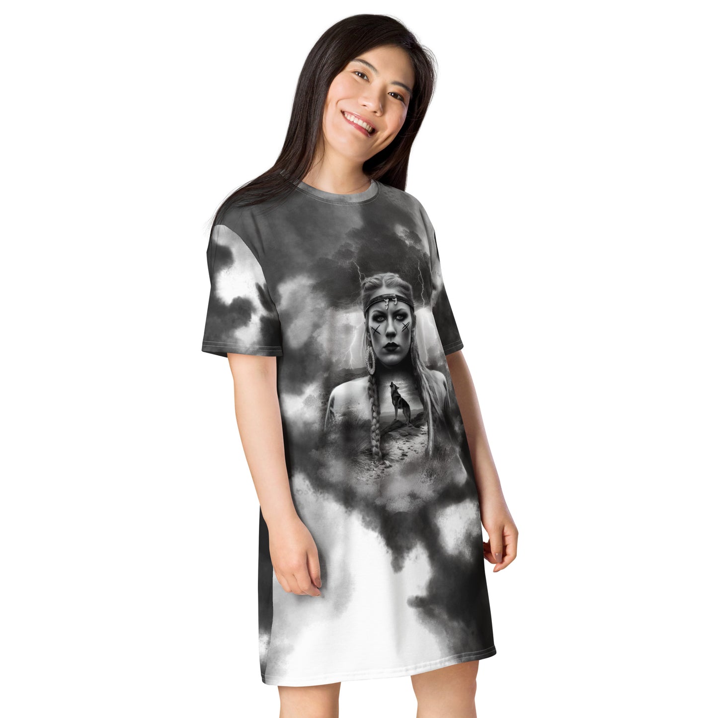 Wikinger Frau T-Shirt-Kleid