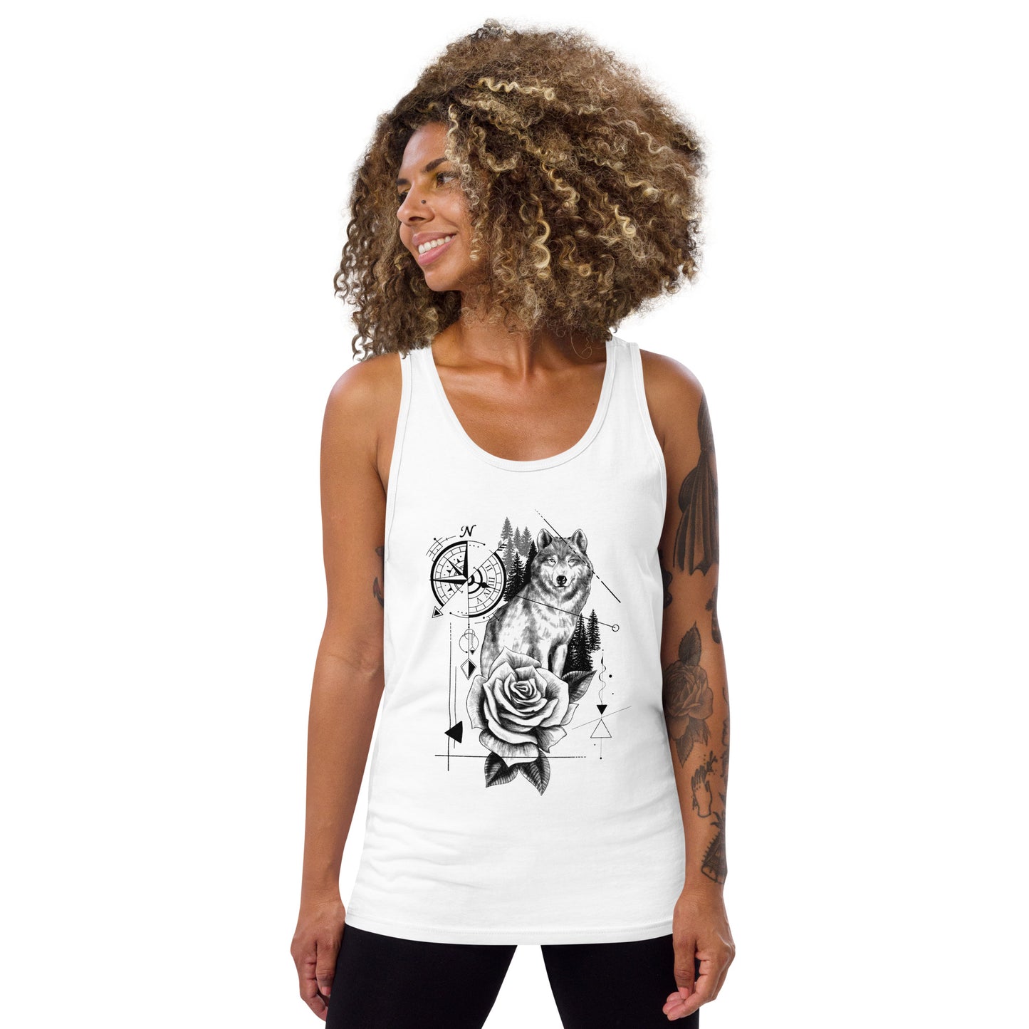 Wolf Rose Unisex-Tank-Top
