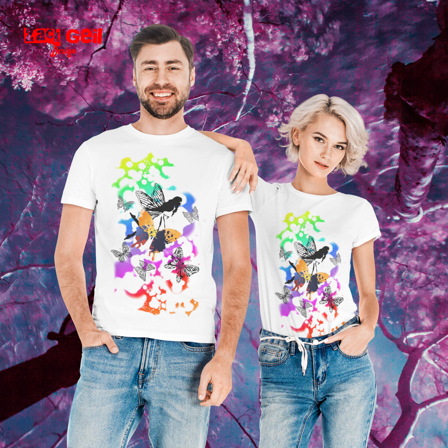 Fee-Schmetterling- T-Shirt Unisex