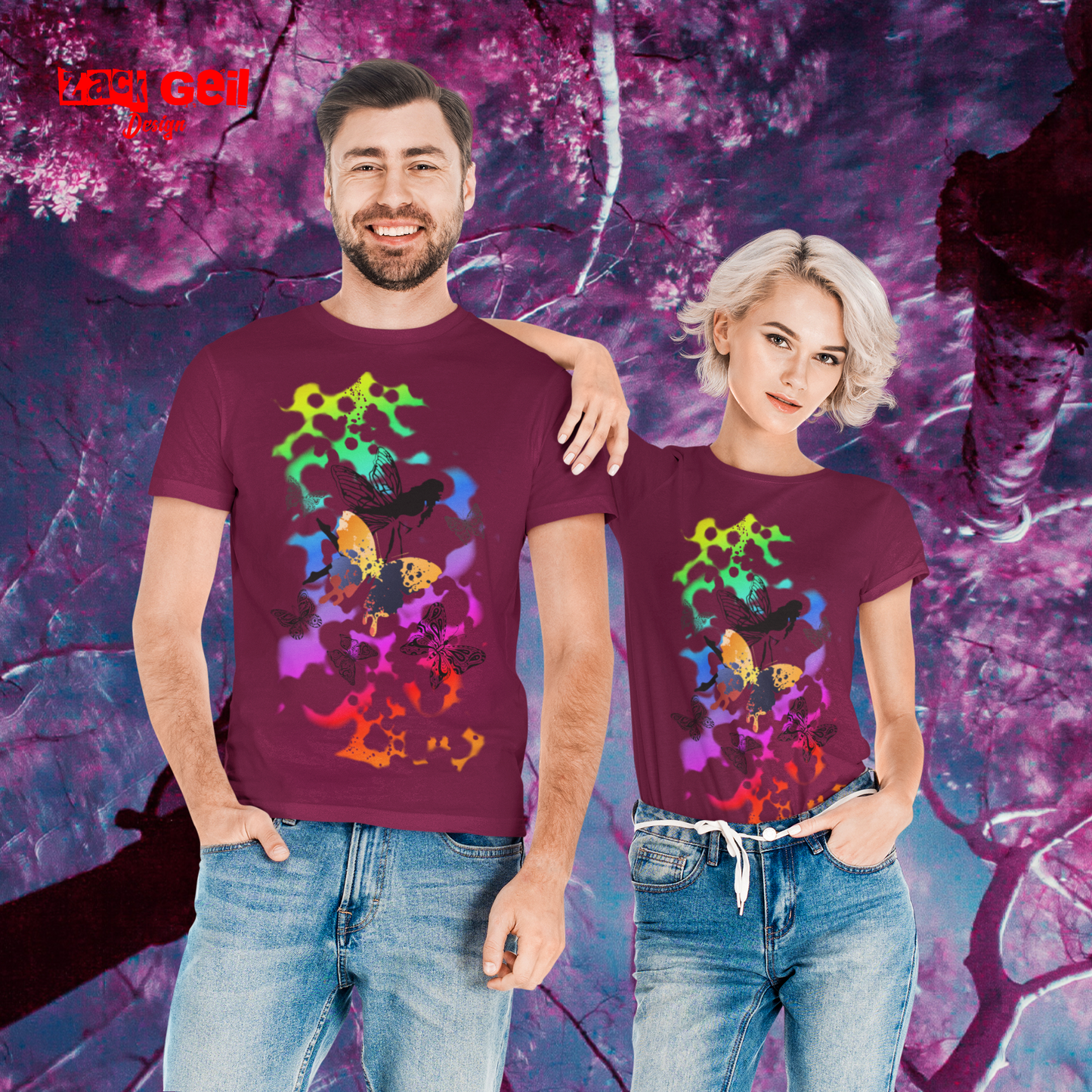 Fee-Schmetterling- T-Shirt Unisex