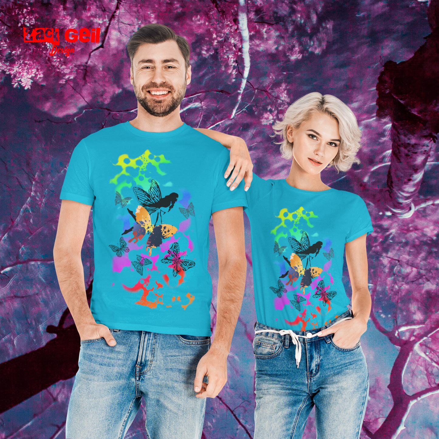 Fee-Schmetterling- T-Shirt Unisex