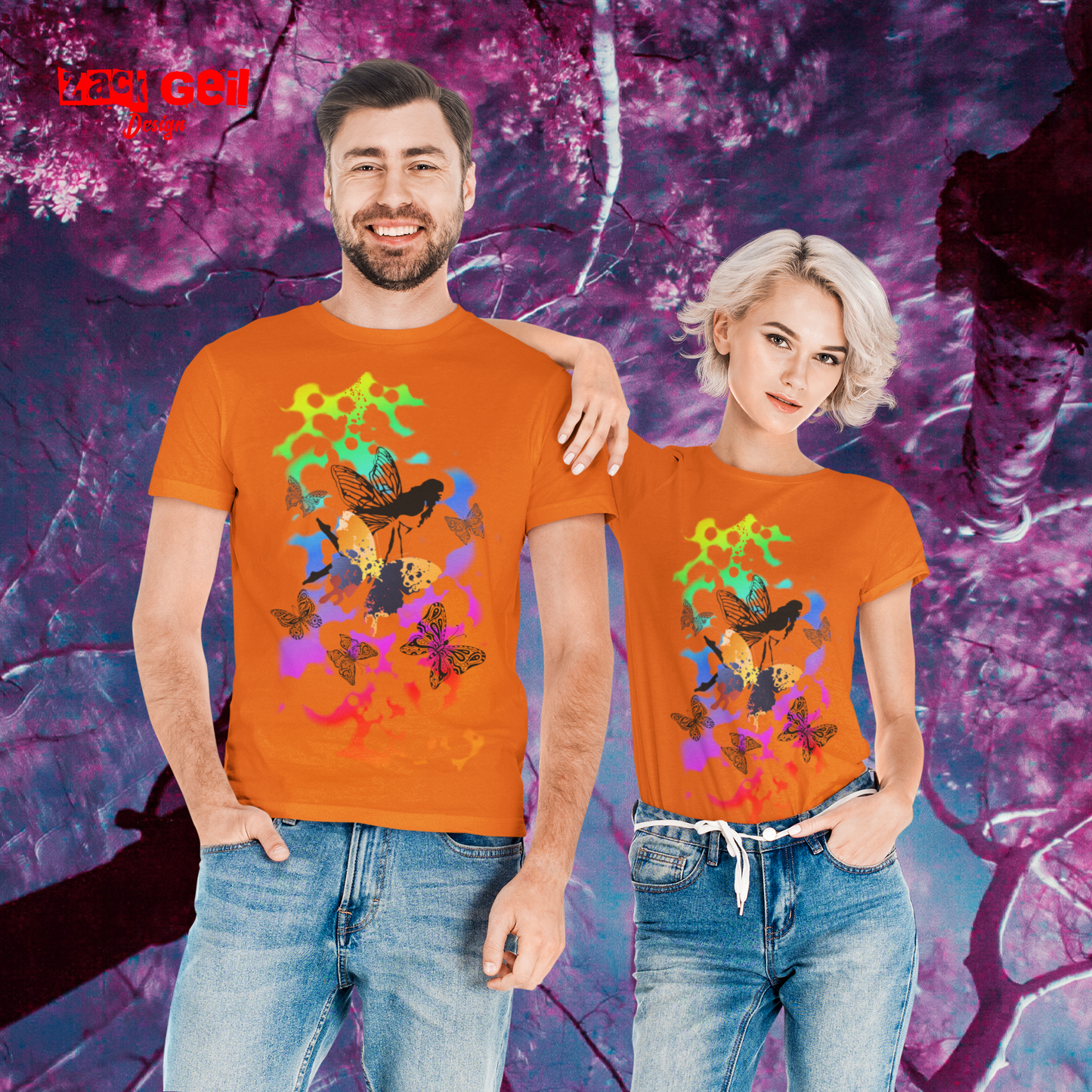 Fee-Schmetterling- T-Shirt Unisex