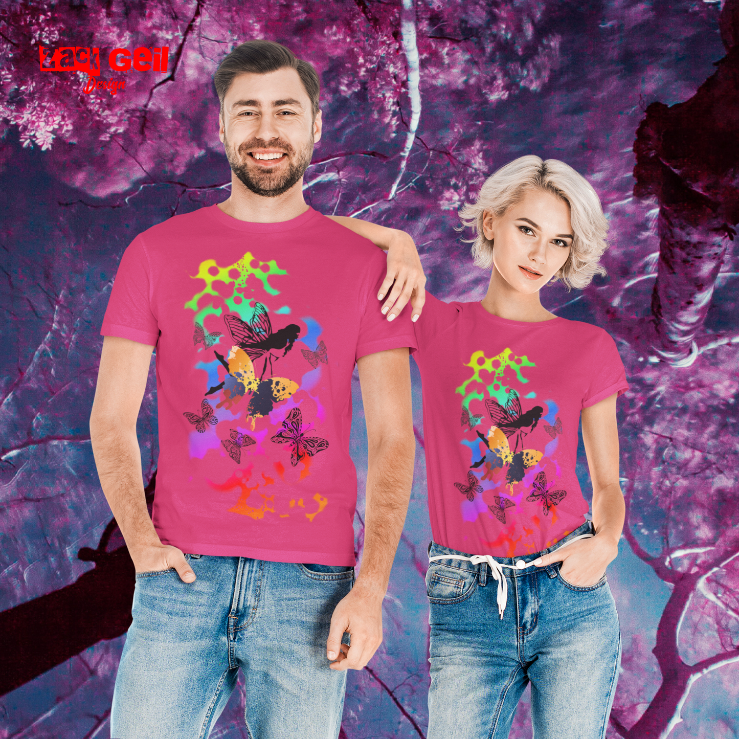 Fee-Schmetterling- T-Shirt Unisex