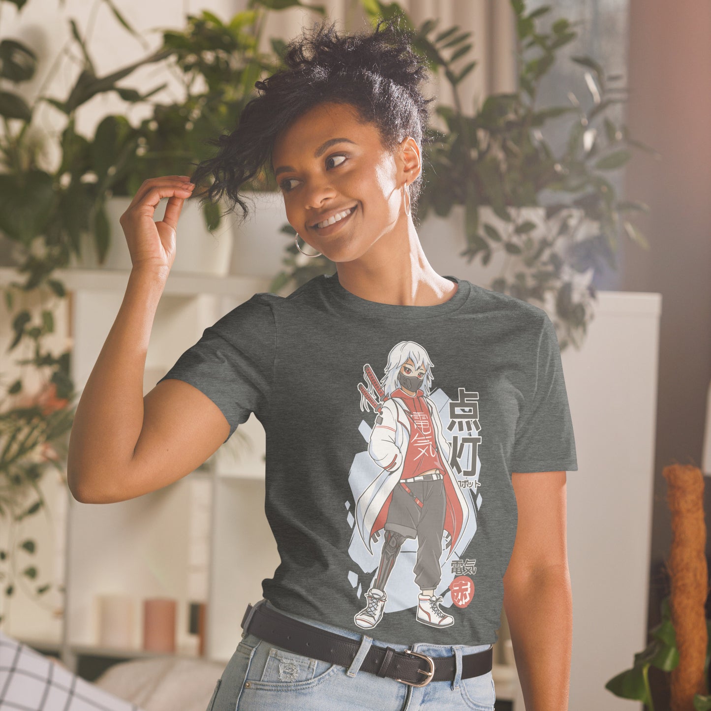 Techwear-Character Kurzärmeliges Unisex-T-Shirt