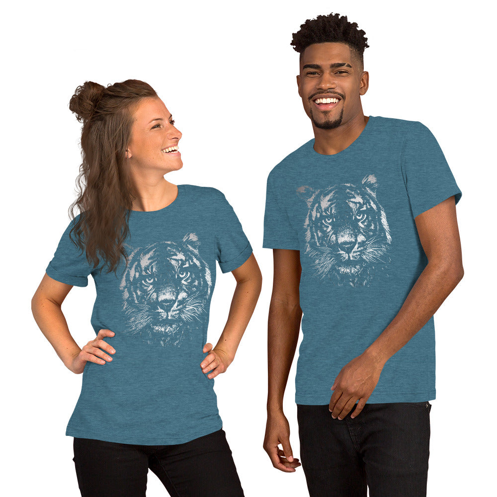 monochrome-tiger Unisex-T-Shirt