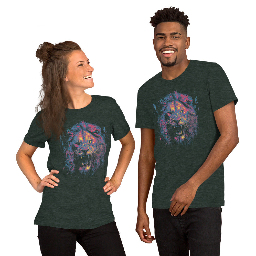 lion-head-colors Unisex-T-Shirt