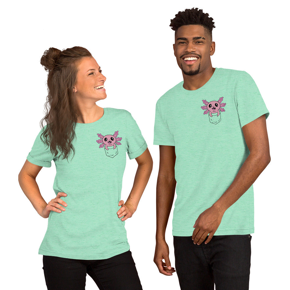 happy-axolotl-anima Unisex-T-Shirt