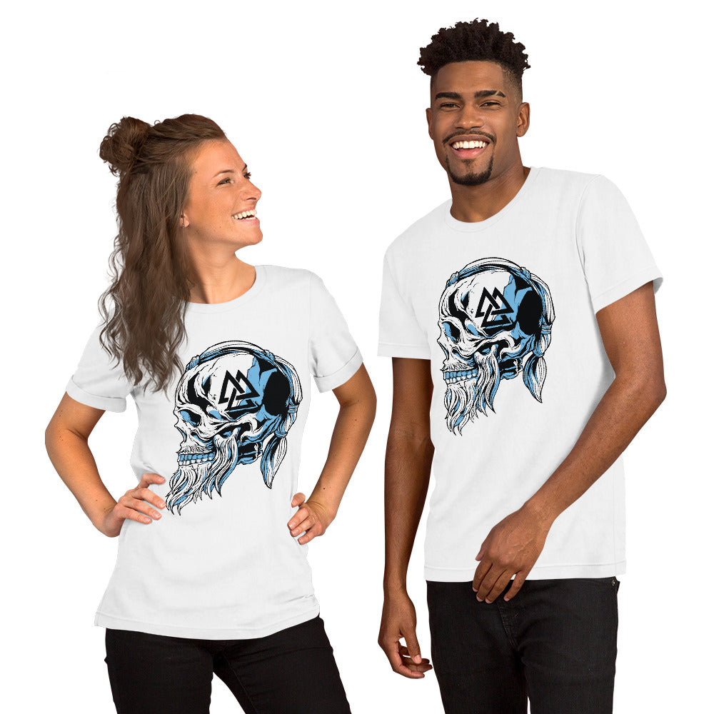 viking-skull-and-beard Unisex-T-Shirt