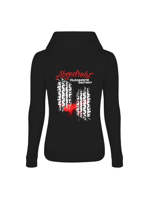 Autoszene Abgedreht Girlie Hoodie-Rot