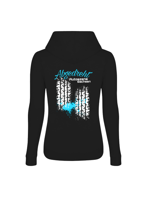Autoszene Abgedreht Girlie Hoodie-Blau