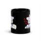 Fuchs Schwarze glänzende Tasse