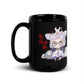 Fuchs Schwarze glänzende Tasse