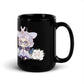 Fuchs Schwarze glänzende Tasse