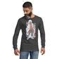 Techwear-Character Langärmeliges Unisex-T-Shirt