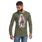 Techwear-Character Langärmeliges Unisex-T-Shirt