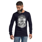 Wikinger Frau Langärmeliges Unisex-T-Shirt