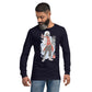Techwear-Character Langärmeliges Unisex-T-Shirt