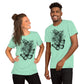 Blume Schmetterling Unisex-T-Shirt
