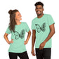 Butterfly-Natur Unisex-T-Shirt