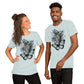 Blume Schmetterling Unisex-T-Shirt