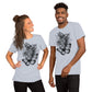 Blume Schmetterling Unisex-T-Shirt