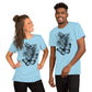 Blume Schmetterling Unisex-T-Shirt