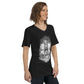 Wikinger Frau Kurzärmeliges Unisex-T-Shirt mit V-Ausschnitt