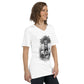 Wikinger Frau Kurzärmeliges Unisex-T-Shirt mit V-Ausschnitt
