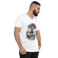 Wikinger Frau Kurzärmeliges Unisex-T-Shirt mit V-Ausschnitt