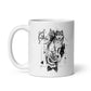 Wolf Rose Weiße, glänzende Tasse