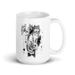 Wolf Rose Weiße, glänzende Tasse