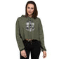Wikinger Frau Crop-Hoodie