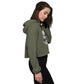 Wikinger Frau Crop-Hoodie