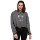 Wikinger Frau Crop-Hoodie