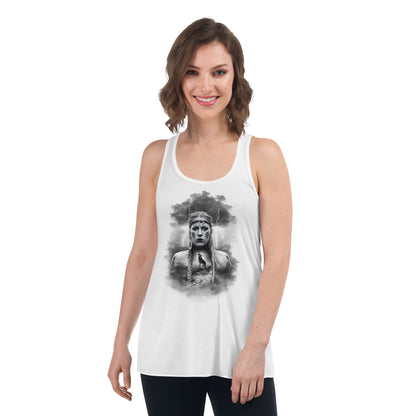 Wikinger Frau Flowy-Racerback-Tank-Top für Damen